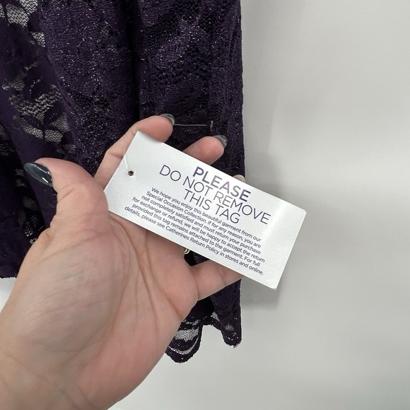 Catherines Lace Tank and Duster Set Size 22WP Purple Mature Feminine Romantic - Picture 14 of 16